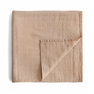Mushie Swaddle - Pale Taupe